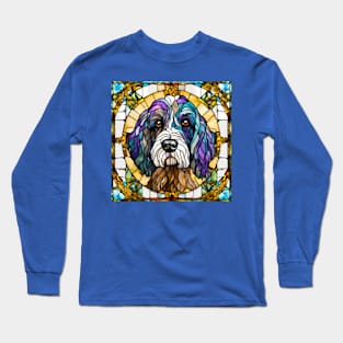 Stained Glass Portuguese Water Dog Long Sleeve T-Shirt